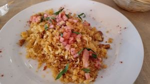 Migas at Birosta in Zaragoza