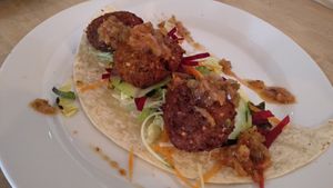 Falafel at Birosta in Zaragoza