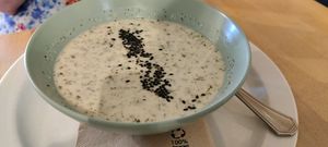 Cucumber cold soap at Birosta in Zaragoza