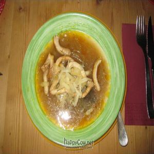 Onion soup at Birosta in Zaragoza