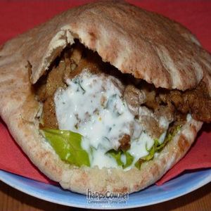 Seitan kebab. at Birosta in Zaragoza