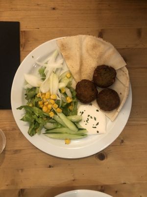 Falafel at Birosta in Zaragoza