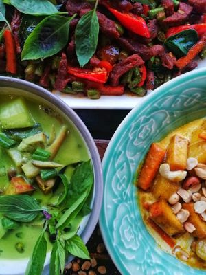 Vegetarian Thai food! at Govinda's in Phuket