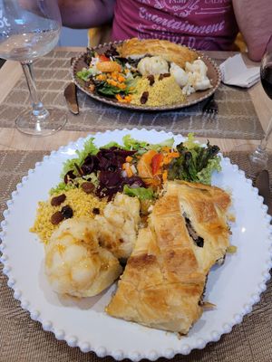 Wellington de champignons et légumes at Raiz in Aveiro