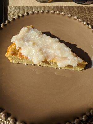 Sweet potato pie at Raiz in Aveiro