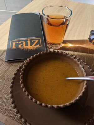 Lentil soup. Delish at Raiz in Aveiro