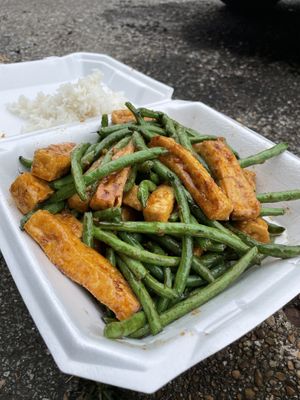 green bean tofu  at Pho Binh in Memphis