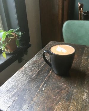 Large mocha in beautiful surroundings .  at Revelstoke in Peterborough