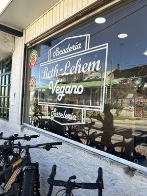 Outside of the place #Veganuary at Beth Lehem Vegano Panadería y Pastelería in Bogota