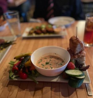 grilled crudite at Monnik in Louisville