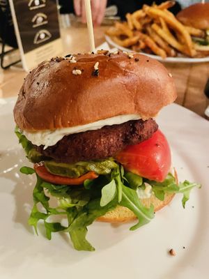  Chickpea Burger   at Monnik in Louisville