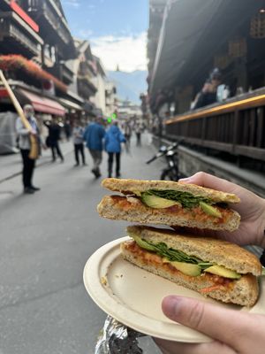 Vegan sandwich   at Petit Royal in Zermatt