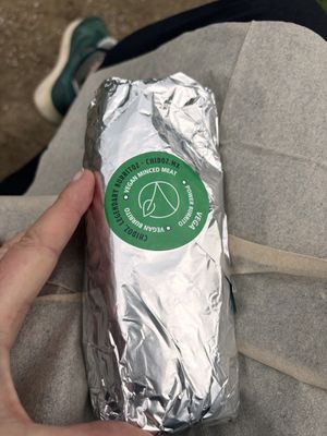 Vegan burrito  at Chidoz in Haarlem