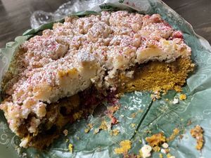Cranberry pumpkin crumb cake   at Sweet Maresa's in Kingston