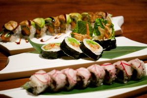 Maruya has a variety of vegetable roll (maki) available. at Maruya in San Francisco