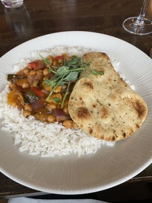 Thai red curry  at Siar Restaurant at The Ellison in Castlebar