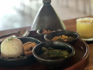 Farm to table feast + fresh juice   at Saifana Organic Farm in 