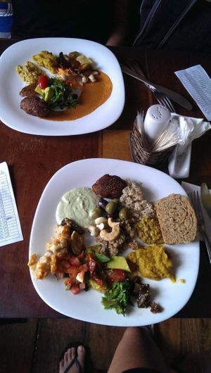 we needed to try a little bit of everything at Romã Comida Natural in Salvador