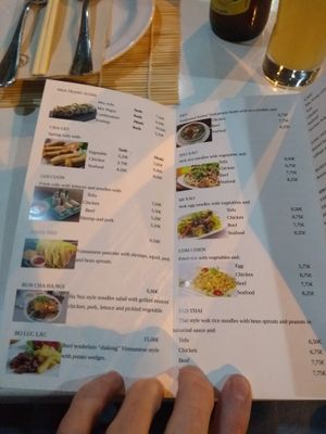 menu no1 at Nha Trang in Manacor