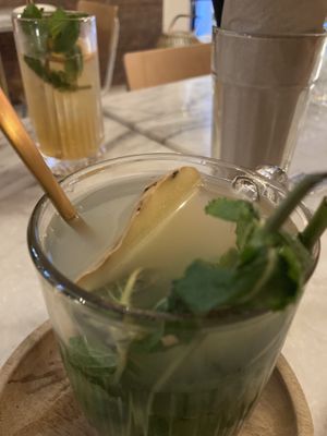 Ginger tea  at HUMM Restaurant in Antwerpen