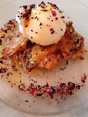 Baklava  at HUMM Restaurant in Antwerpen