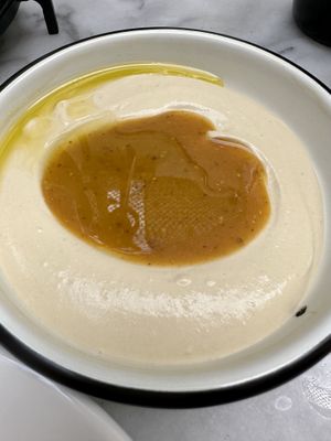  Hummus with amba  at HUMM Restaurant in Antwerpen