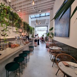 Interior /counter at HUMM Restaurant in Antwerpen