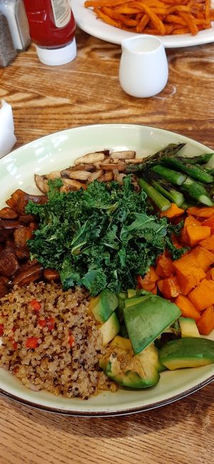 Quinoa bowl at Busboys and Poets - Langston Lofts in Washington