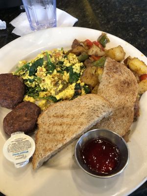 Vegan scramble at Busboys and Poets - Langston Lofts in Washington