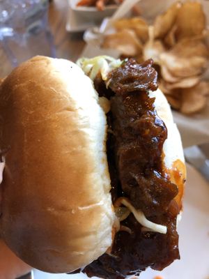 look at that vegan pulled pork🤤🤤 at Busboys and Poets - Langston Lofts in Washington