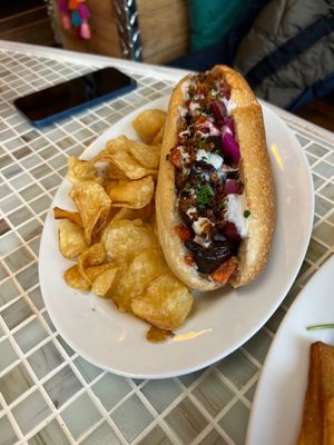 Eggplant sammie at Koshari Mama in Somerville