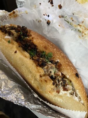 Eggplant sandwich  at Koshari Mama in Somerville