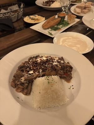 Mushroom Shawarma, eggplant fries and more!   at Koshari Mama in Somerville