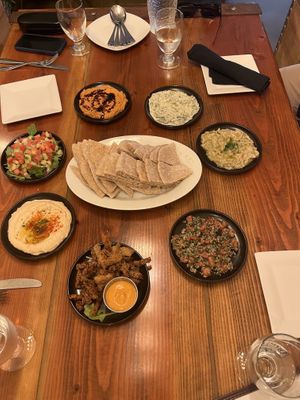 Mezze Platter  at Koshari Mama in Somerville