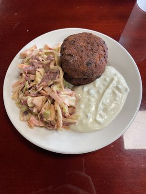 Crab cakes at Manna Kitchen in Lisle