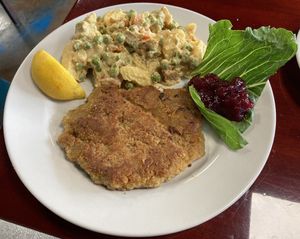 Schnitzel at Manna Kitchen in Lisle