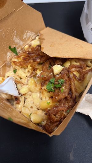 Creamy Cashew Mac ‘N’ Cheese  at Manna Kitchen in Lisle