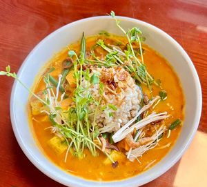 Panang curry - so good  at Manna Kitchen in Lisle