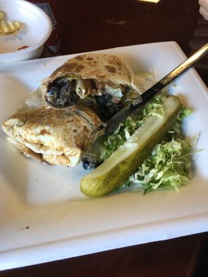 The Boss Burrito  at Manna Kitchen in Lisle