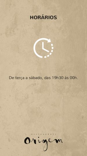 Horário at Origem in Salvador