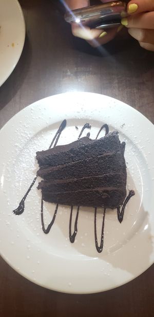 Vegan chocolate cake at Busboys and Poets - Mount Vernon Triangle in Washington