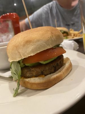 Vegan bean burger at Busboys and Poets - Mount Vernon Triangle in Washington