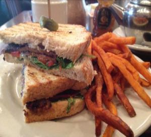 Vegan tempeh panino at Busboys and Poets - Mount Vernon Triangle in Washington
