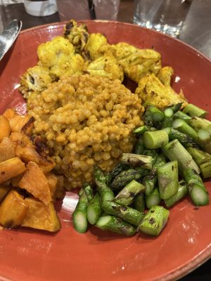 Red curry couscous bowl - each vegetable was perfectly tender and well seasoned  at Busboys and Poets - Mount Vernon Triangle in Washington