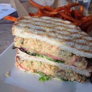 Vegan "Tuna" Salad Sandwich at Busboys and Poets - Mount Vernon Triangle in Washington