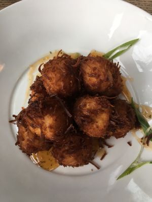 Coconut tofu balls at Busboys and Poets - Mount Vernon Triangle in Washington