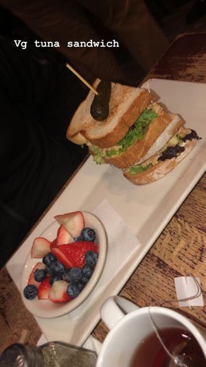 Vegan tuna fish sandwich  at Busboys and Poets - Mount Vernon Triangle in Washington