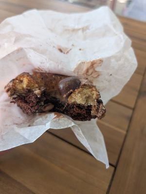 Hazelnut donut at Plant Lyfe in Saint Peter