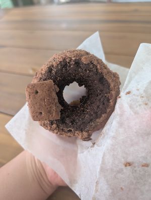 cookie monster donut at Plant Lyfe in Saint Peter