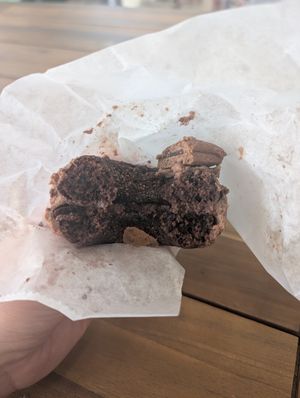 cookie monster donut at Plant Lyfe in Saint Peter